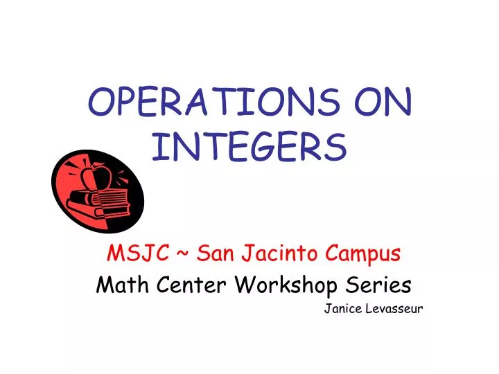 operations on integers