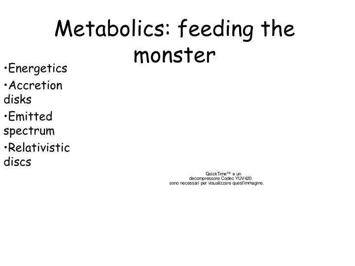 metabolics feeding the monster