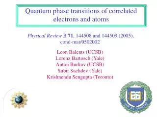 Quantum phase transitions of correlated electrons and atoms