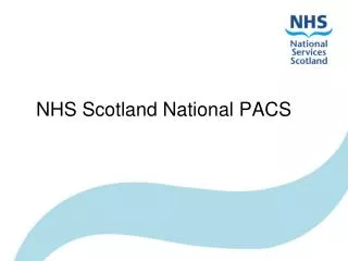 NHS Scotland National PACS