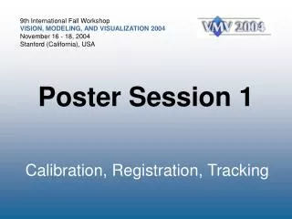 poster session 1