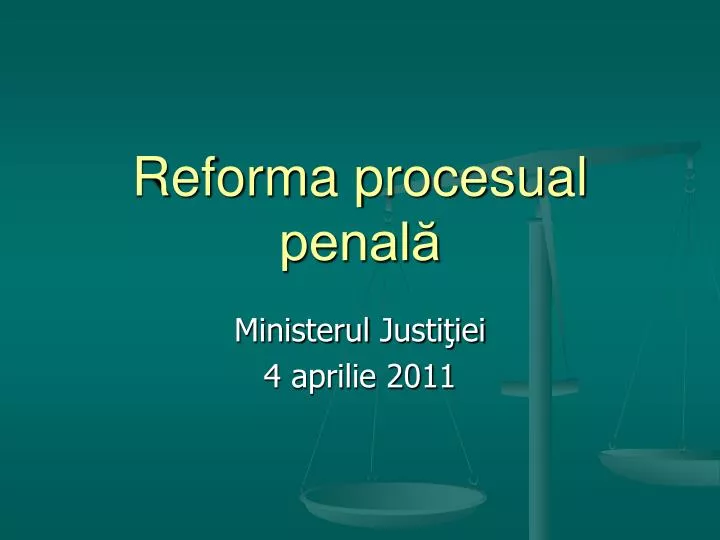 reforma procesual penal