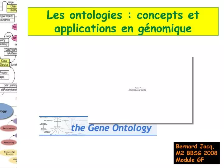 les ontologies concepts et applications en g nomique