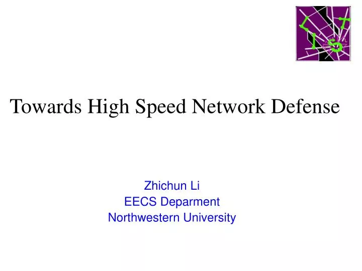 towards high speed network defense