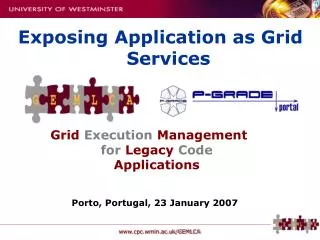 Grid Execution Management for Legacy Code Applications