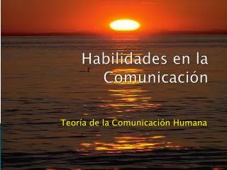 habilidades en la comunicaci n