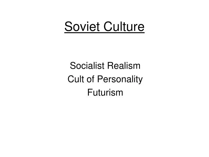 soviet culture