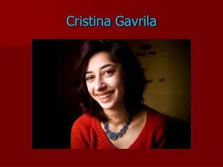 cristina gavrila