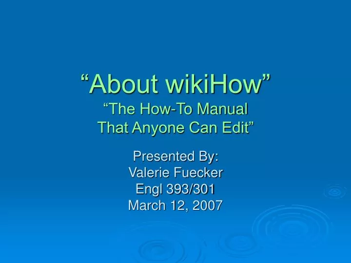 about wikihow the how to manual that anyone can edit