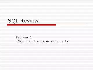 SQL Review