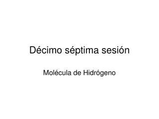 d cimo s ptima sesi n