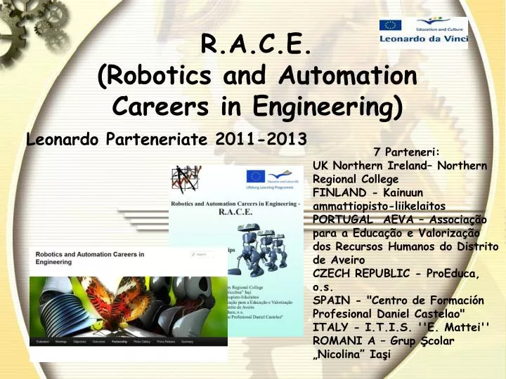 r a c e robotics and automation careers in engineering