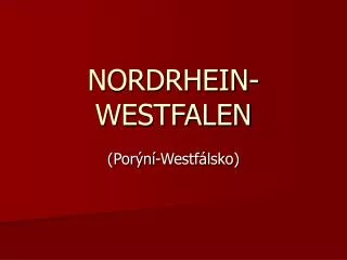 nordrhein westfalen