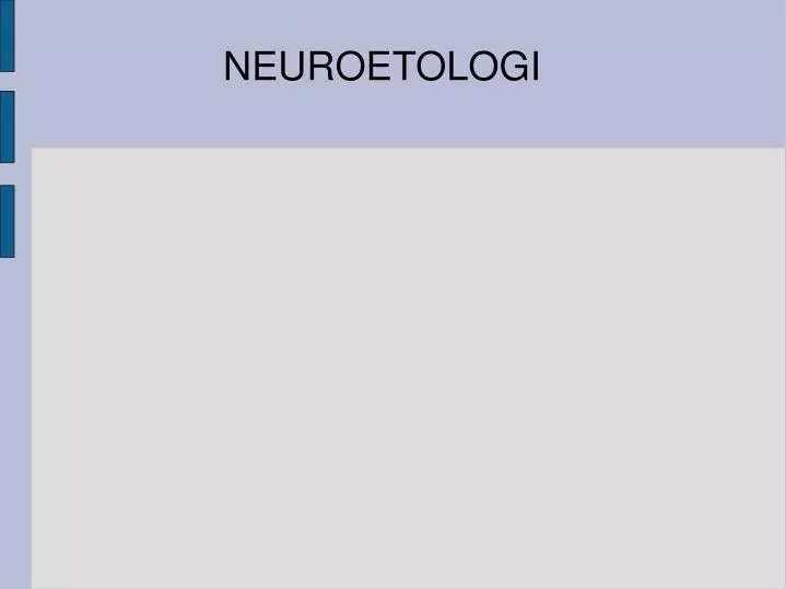 neuroetologi