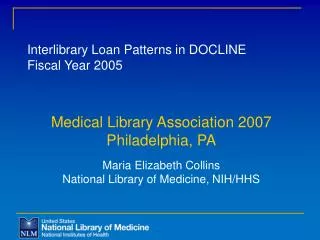 Interlibrary Loan Patterns in DOCLINE Fiscal Year 2005