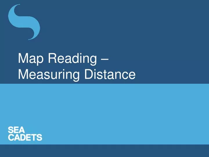 map reading measuring distance