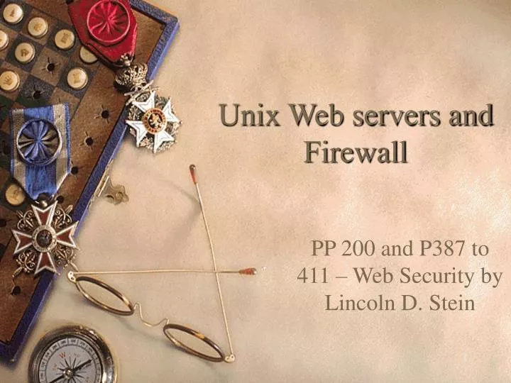 unix web servers and firewall