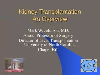 Kidney Transplantation An Overview