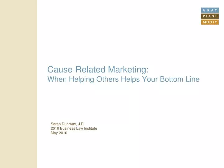 cause related marketing when helping others helps your bottom line