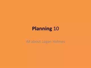 Planning 10