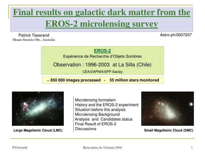 final results on galactic dark matter from the eros 2 microlensing survey