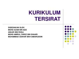 kurikulum tersirat