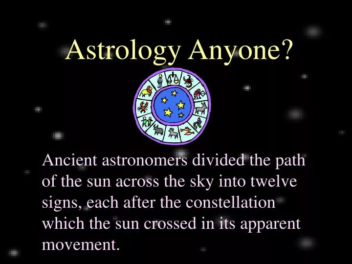astrology anyone
