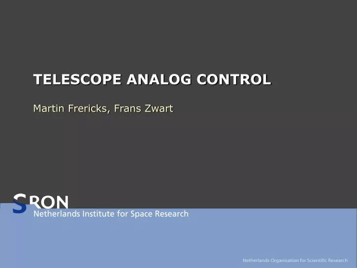 telescope analog control