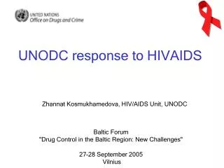 UNODC response to HIVAIDS