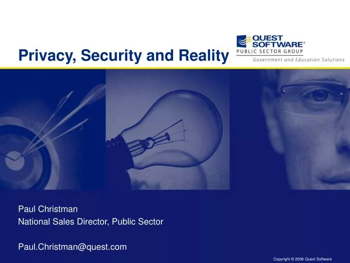 privacy security and reality