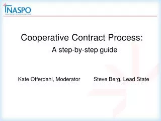 Cooperative Contract Process: