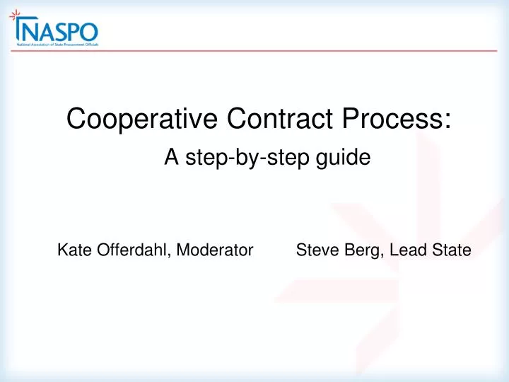 cooperative contract process