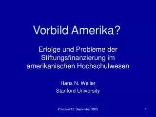 vorbild amerika