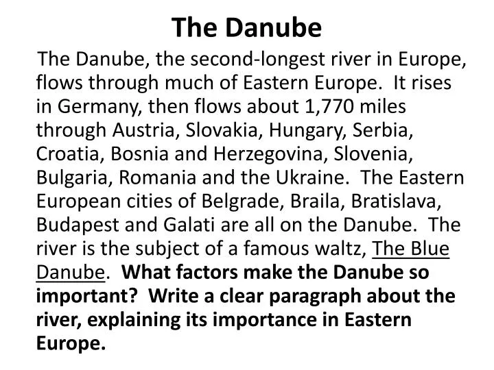 the danube