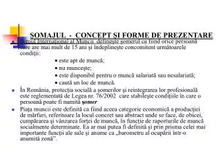 omajul concept i forme de prezentare