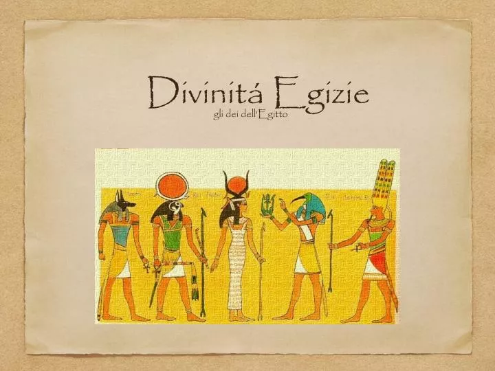 divinit egizie