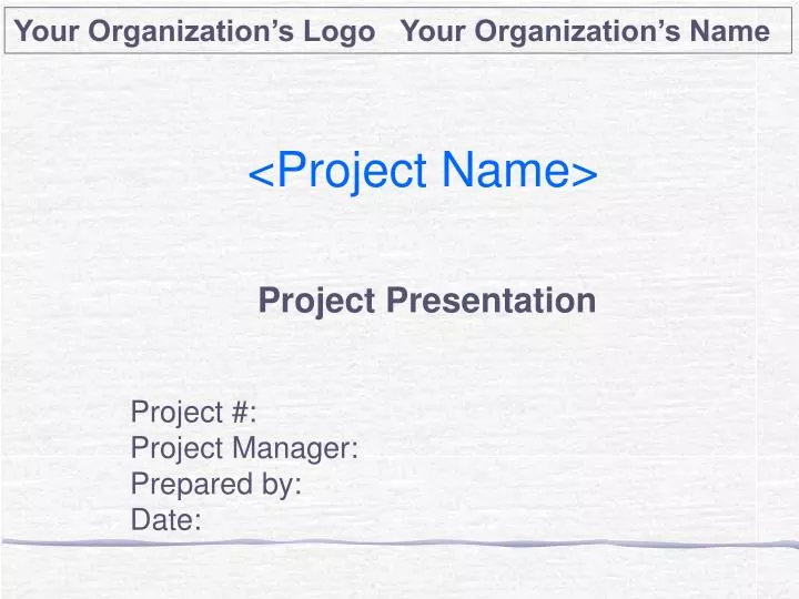 project name