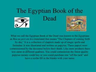 The Egyptian Book of the Dead