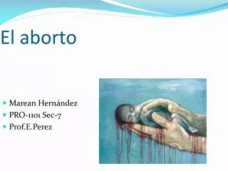 el aborto