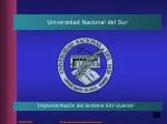 Universidad Nacional del Sur - slide 1