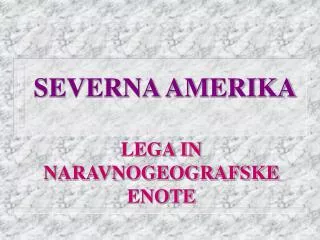 severna amerika