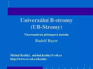 univerz ln b stromy ub stromy