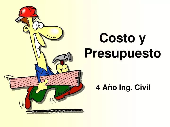 costo y presupuesto