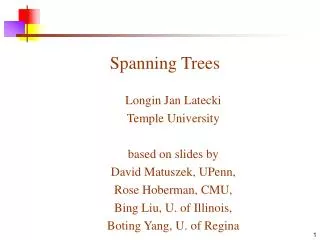 spanning trees
