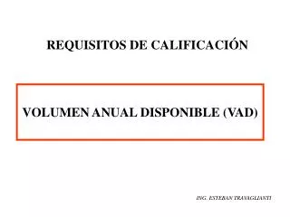 requisitos de calificaci n