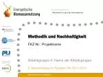 Methodik und Nachhaltigkeit - slide 1