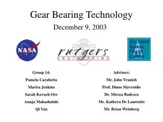 Gear Bearing Technology