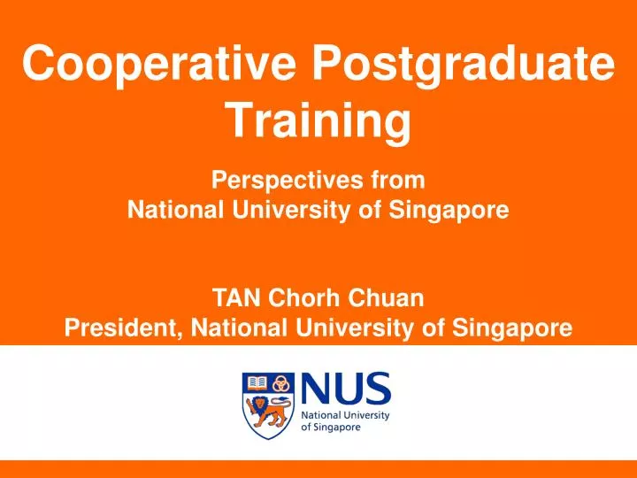 cooperative postgraduate training
