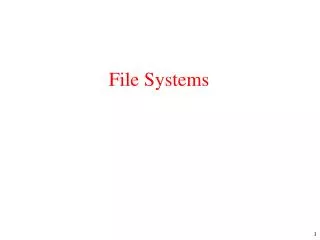 File Systems