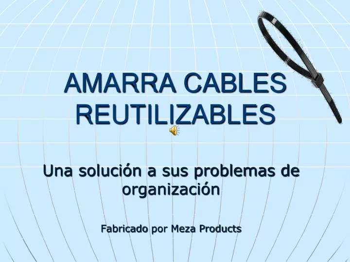 amarra cables reutilizables